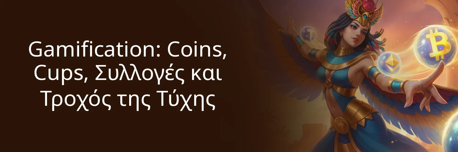 Gamification: Coins, Cups, Συλλογές και Τροχός της Τύχης Gamification: Coins, Cups, Συλλογές και Τροχός της Τύχης